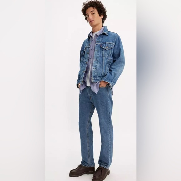 Mens Levi’s 505 Straight Blue Denim Jeans sz 30 - Picture 1 of 9